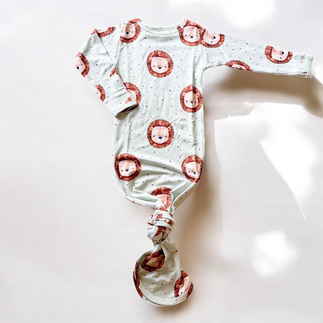 Little Lion Bamboo Gown & Hat Set