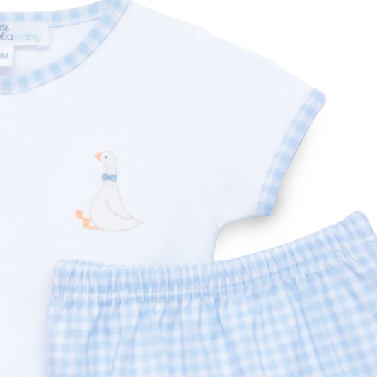 Silly Goose Diaper Blue Cover Set