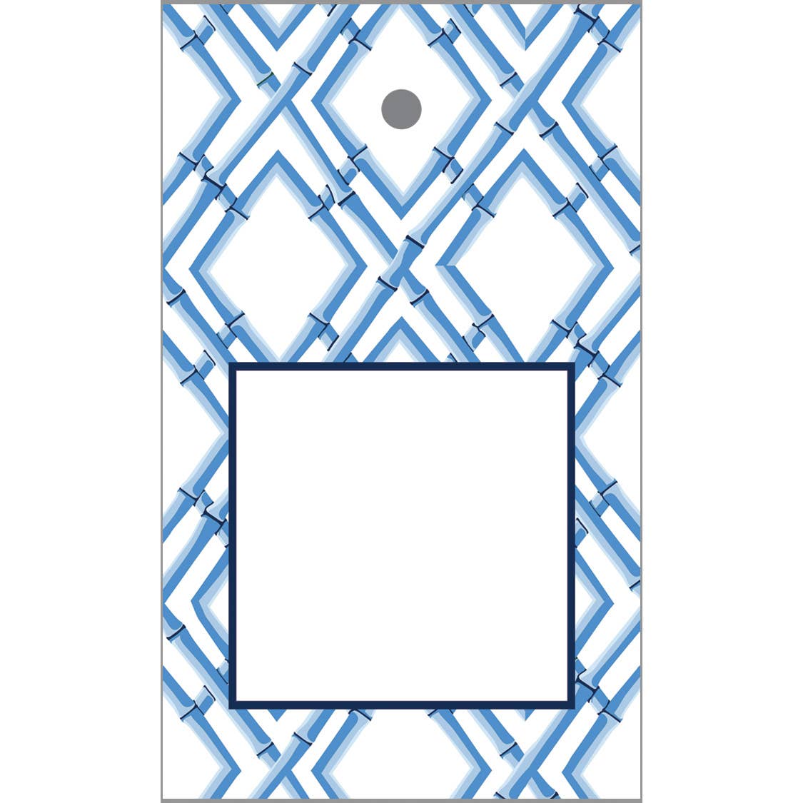Gift Tags Blue Bamboo Trellis