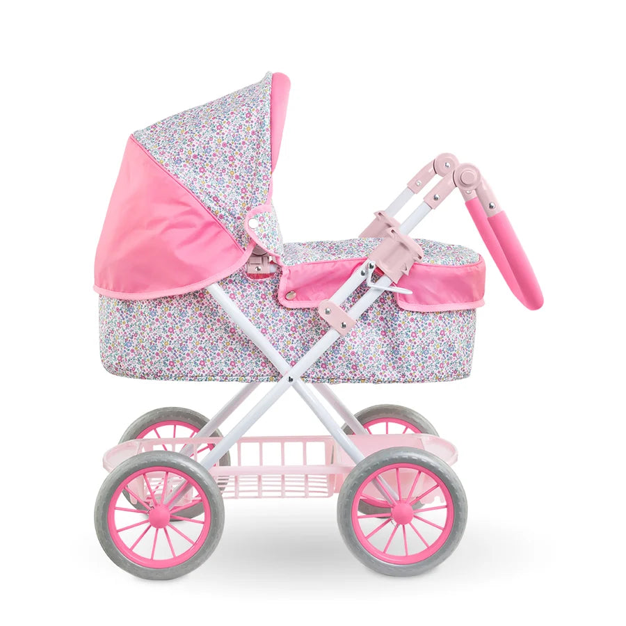 Doll Pink Floral Pram Set