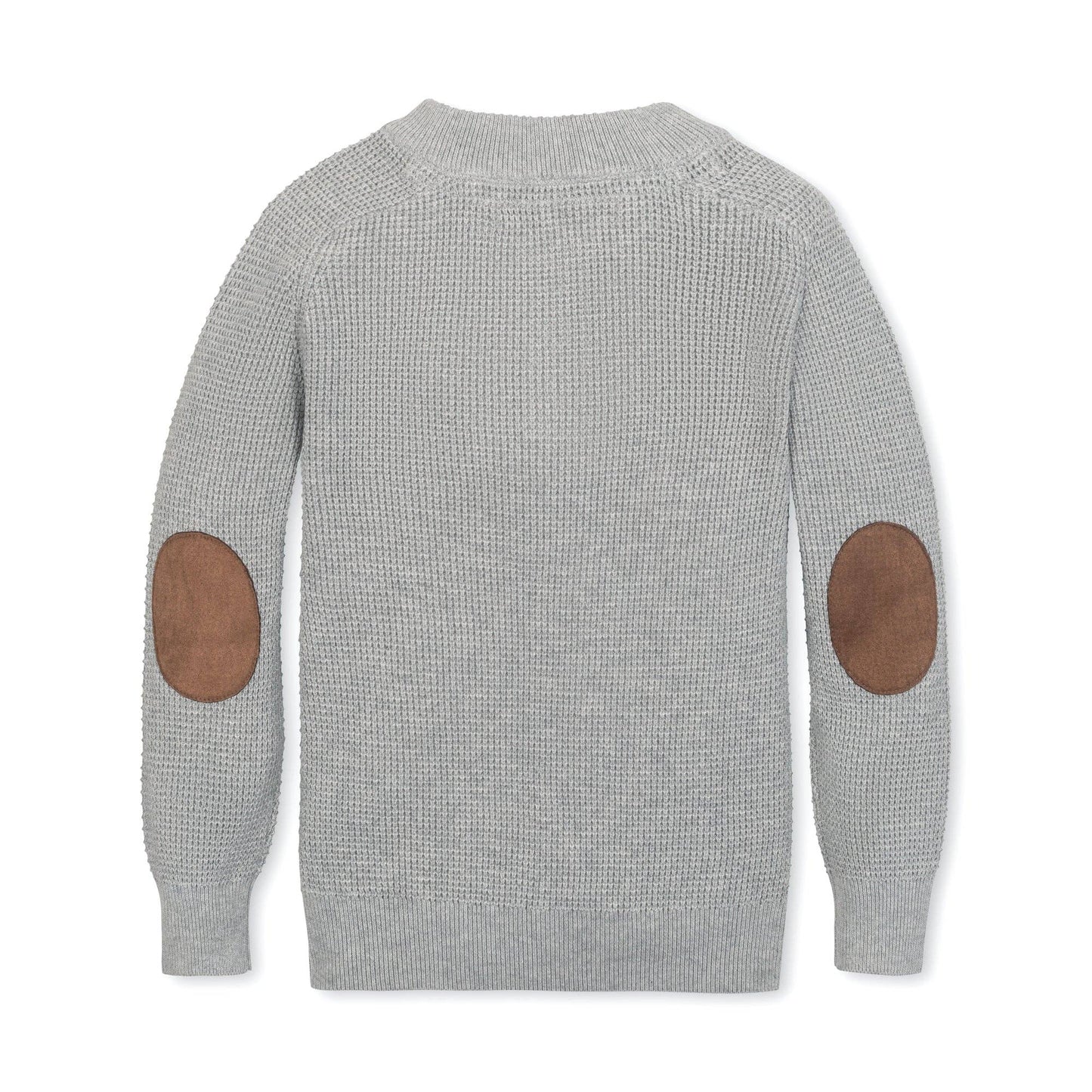Organic Sweater Henley with Patches