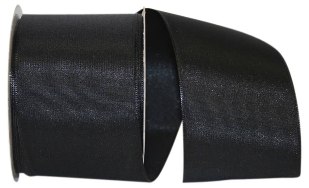 Black Taffeta Wired 2.5"