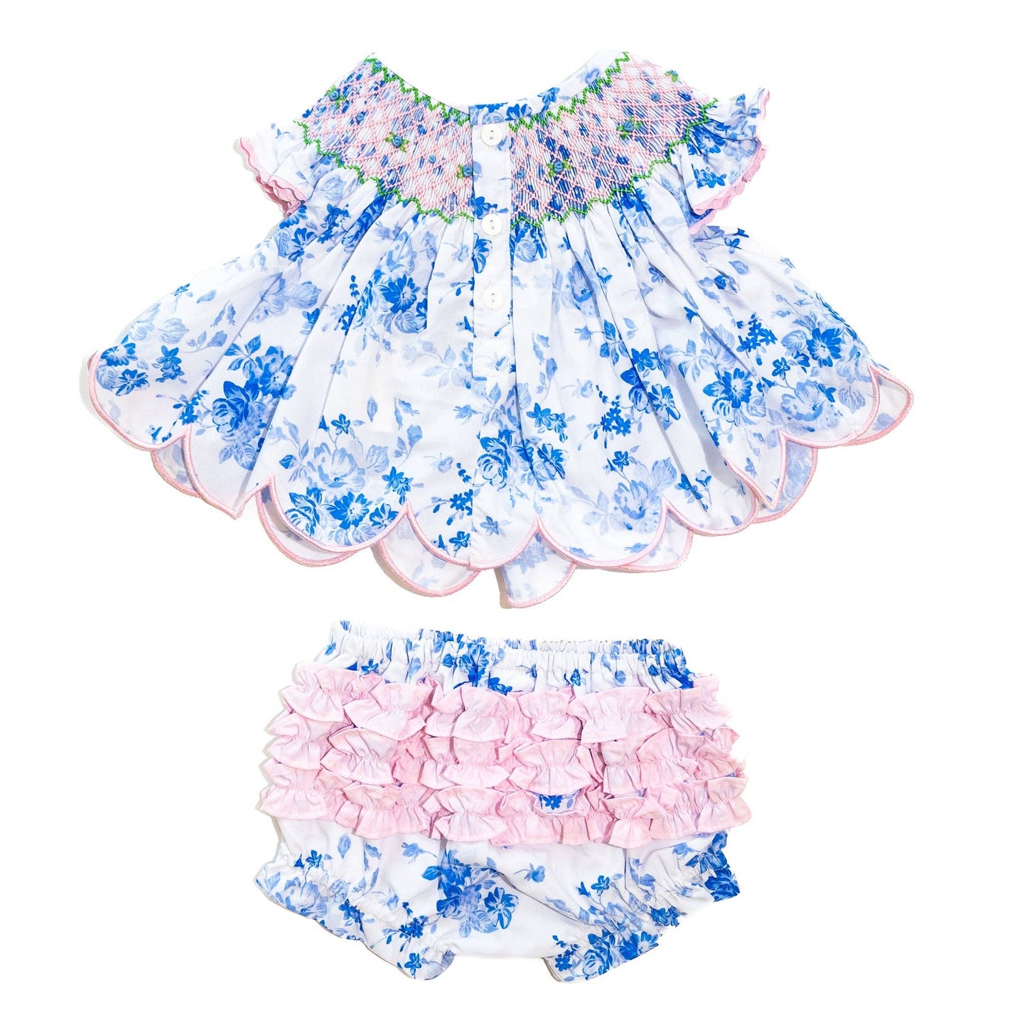 Blue & White Floral Set