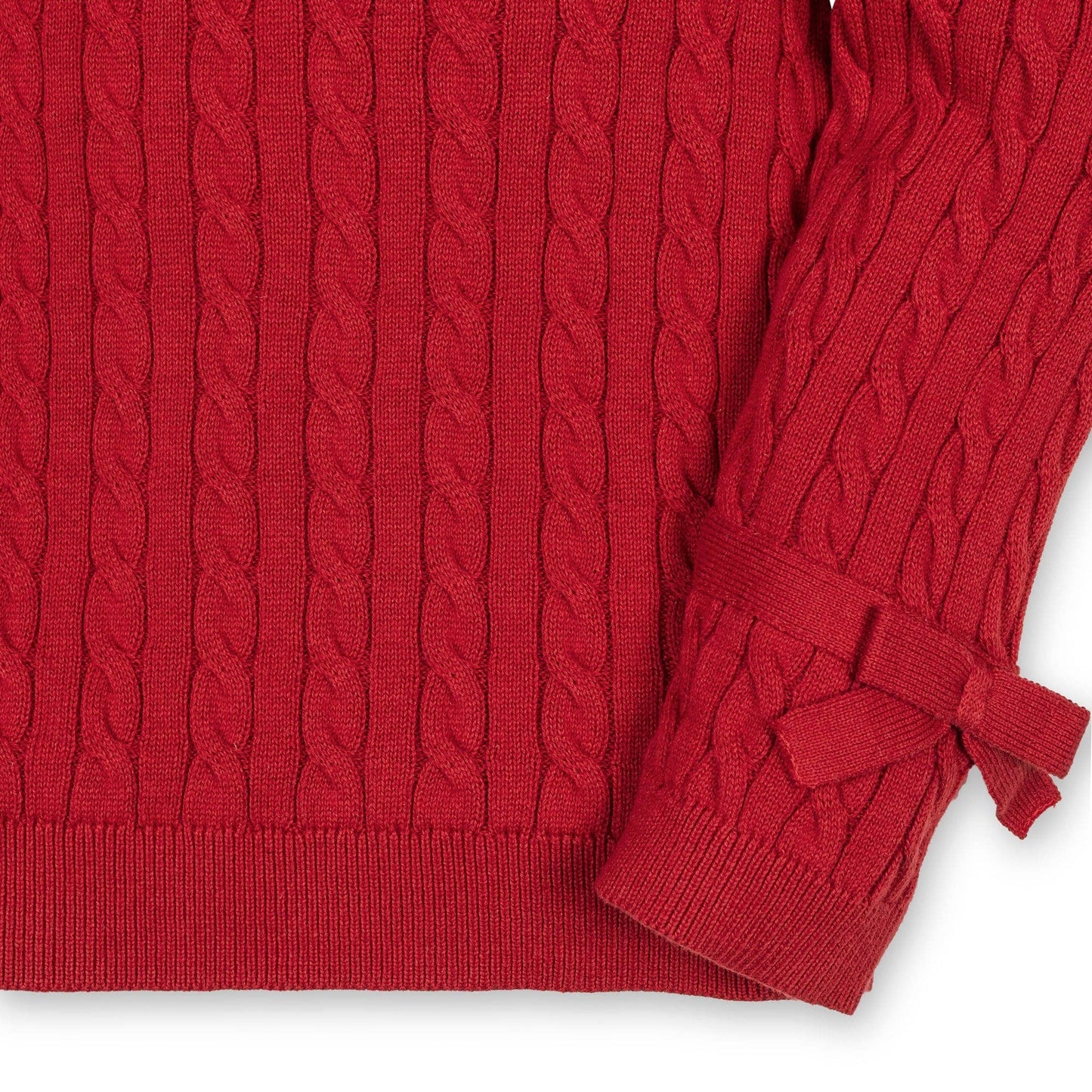 Organic Puff Sleeve Bow Sweater