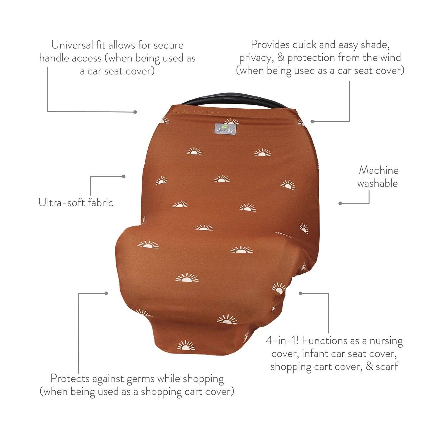 Mom Boss Multi-Use Carseat/Nursing Cover