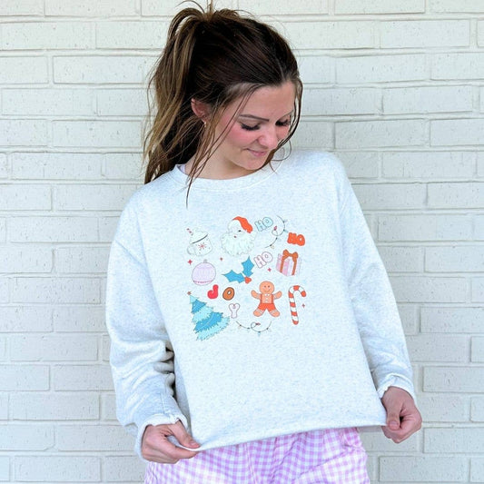 Christmas Doodle Women' Sweatshirt