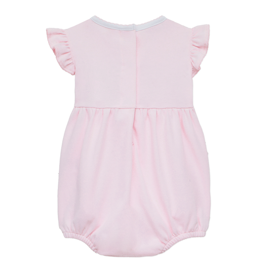 Little Ducklings Pink Smocked Bubble