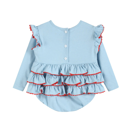 Smocked Tree Knit Romper
