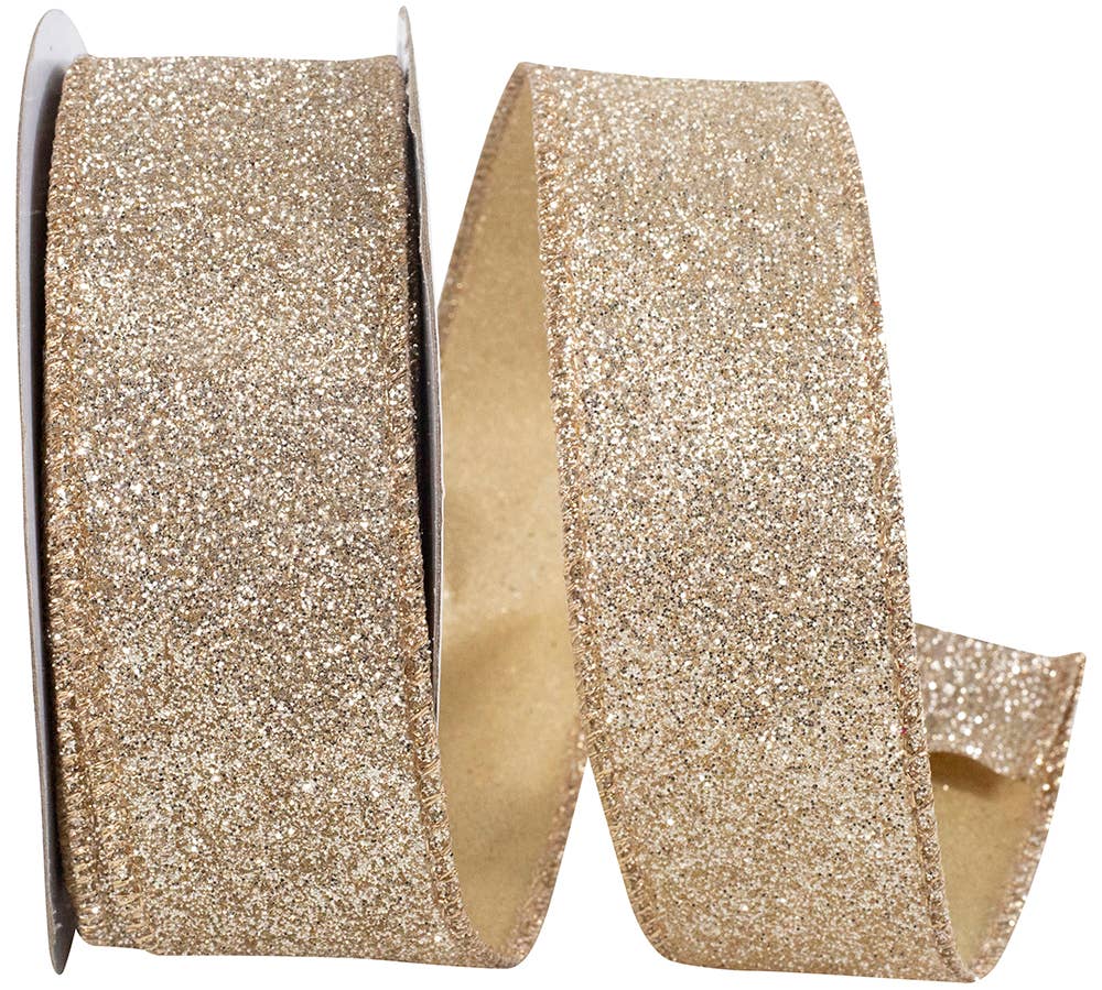 Glitter Metallic Wired 1.5"