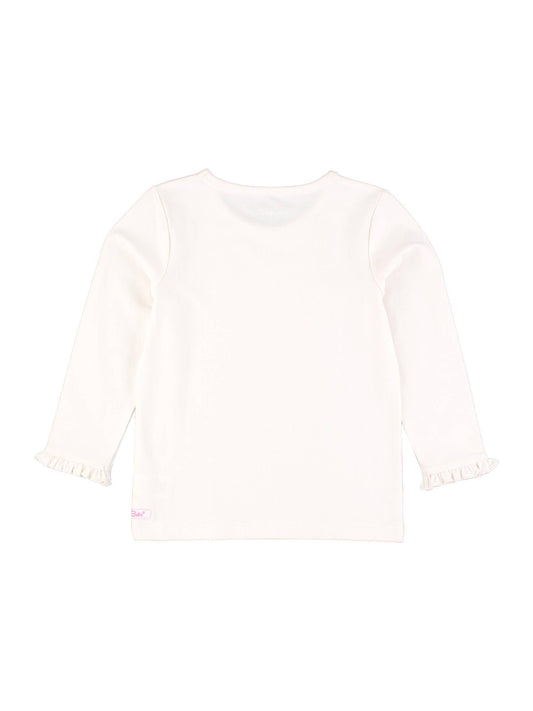 Ivory Knit Ruffle Sleeve Top