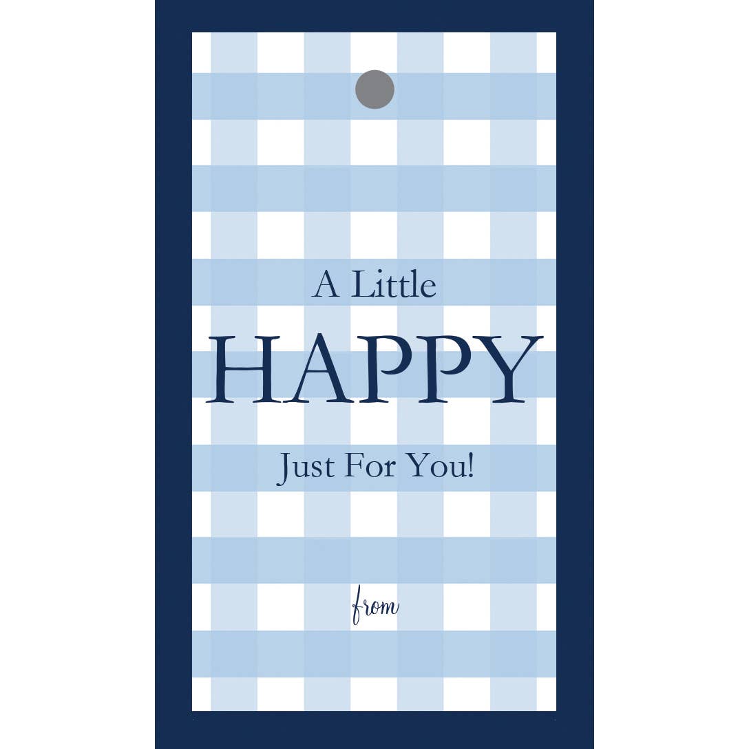 Gift Tags Gingham Check