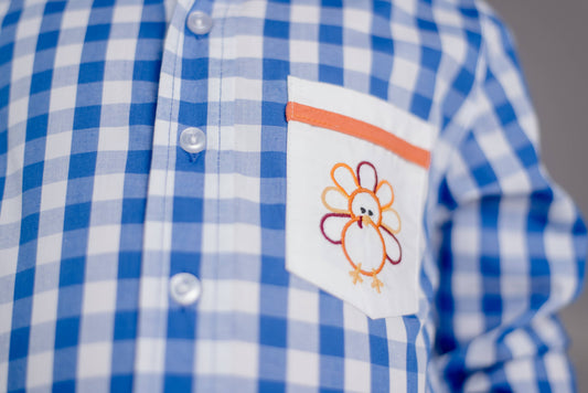 Turkey Gingham Button Down