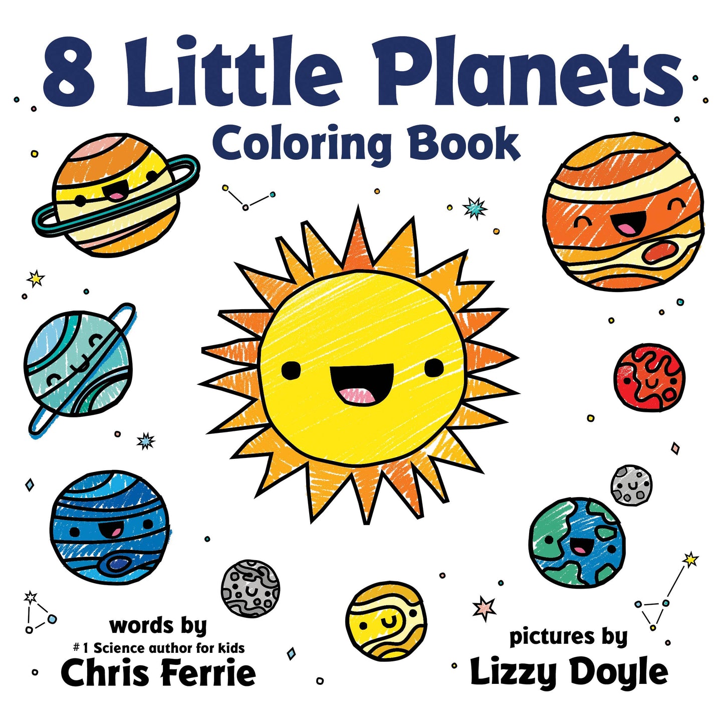 8 Little Planets Coloring Book PB
