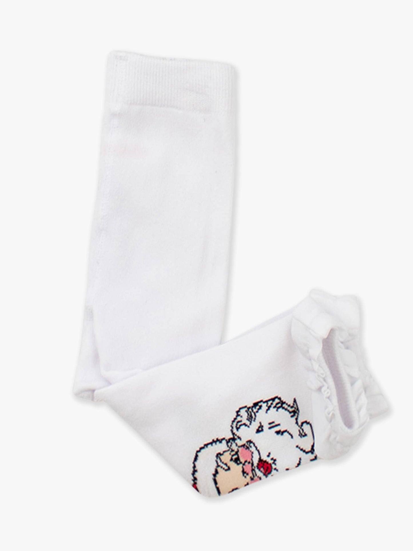 Santa Footless Ruffle Tights