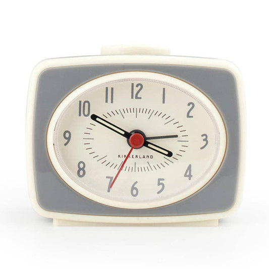 Small Classic Alarm Clock Grey