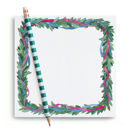 Colorful Wreath Chunky Notepad