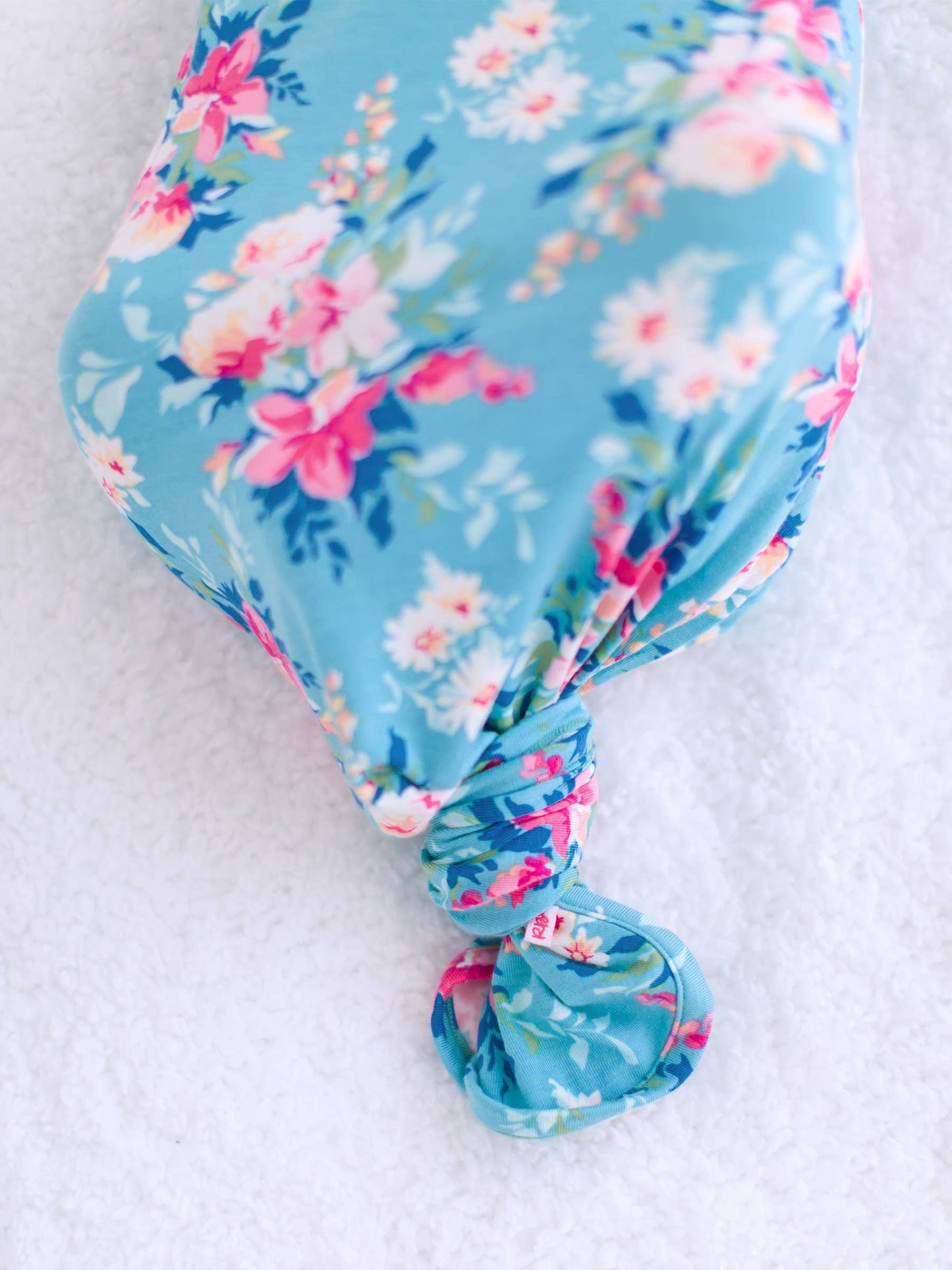 Baby Floral Gown & Bow Hat Set