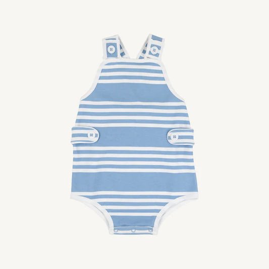 Skipper Sunsuit in Saddle Stripe