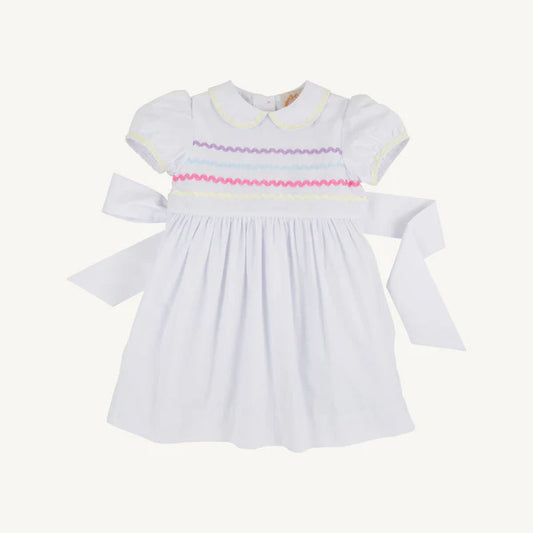 Cindy Lou Sash Dress with RicRac