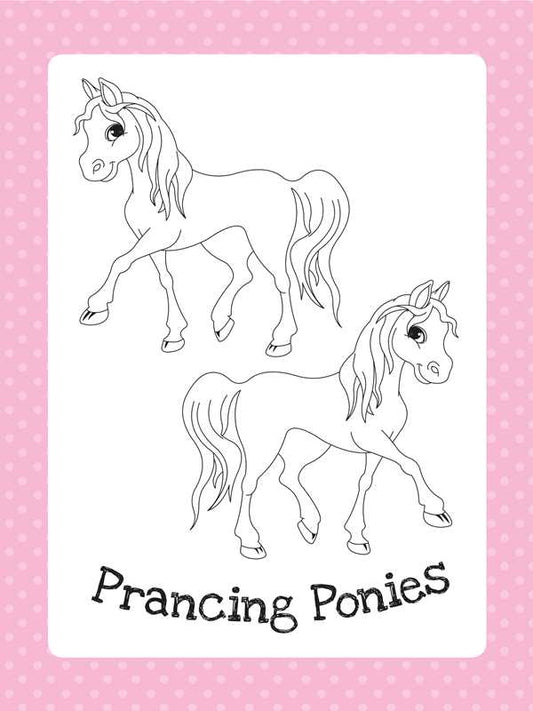 Too Cute Coloring Book: Ponies