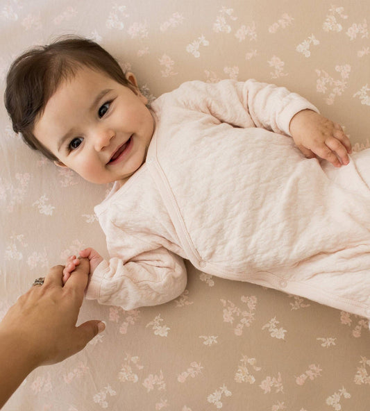 Organic Quilted Jumpsuit Rose