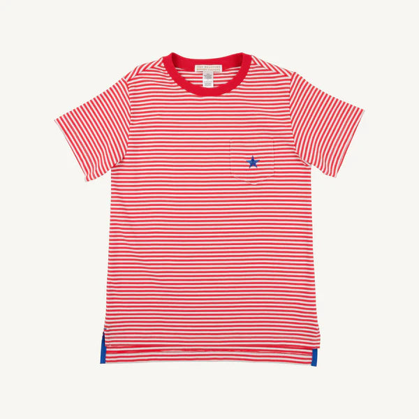 Carter Crewneck Red Stripe s/s