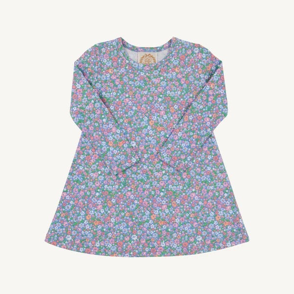 Long Sleeve Polly Play Dress Mountain Floral
