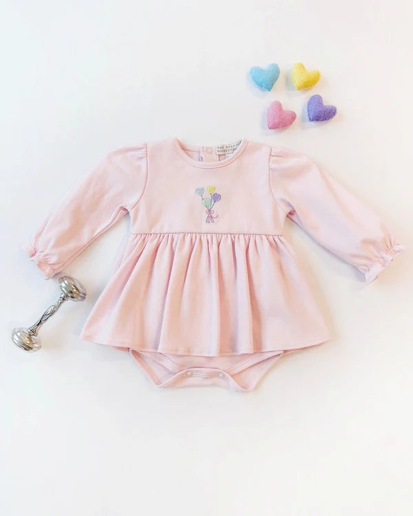 Daisy Diaper Cover Dress Balloons