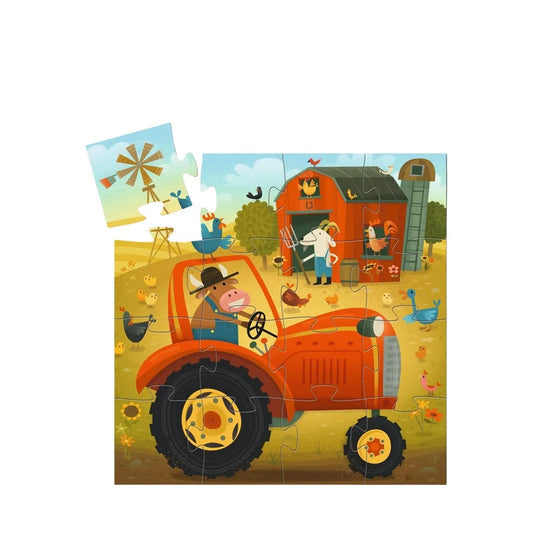 Tractor Silhouette Puzzle