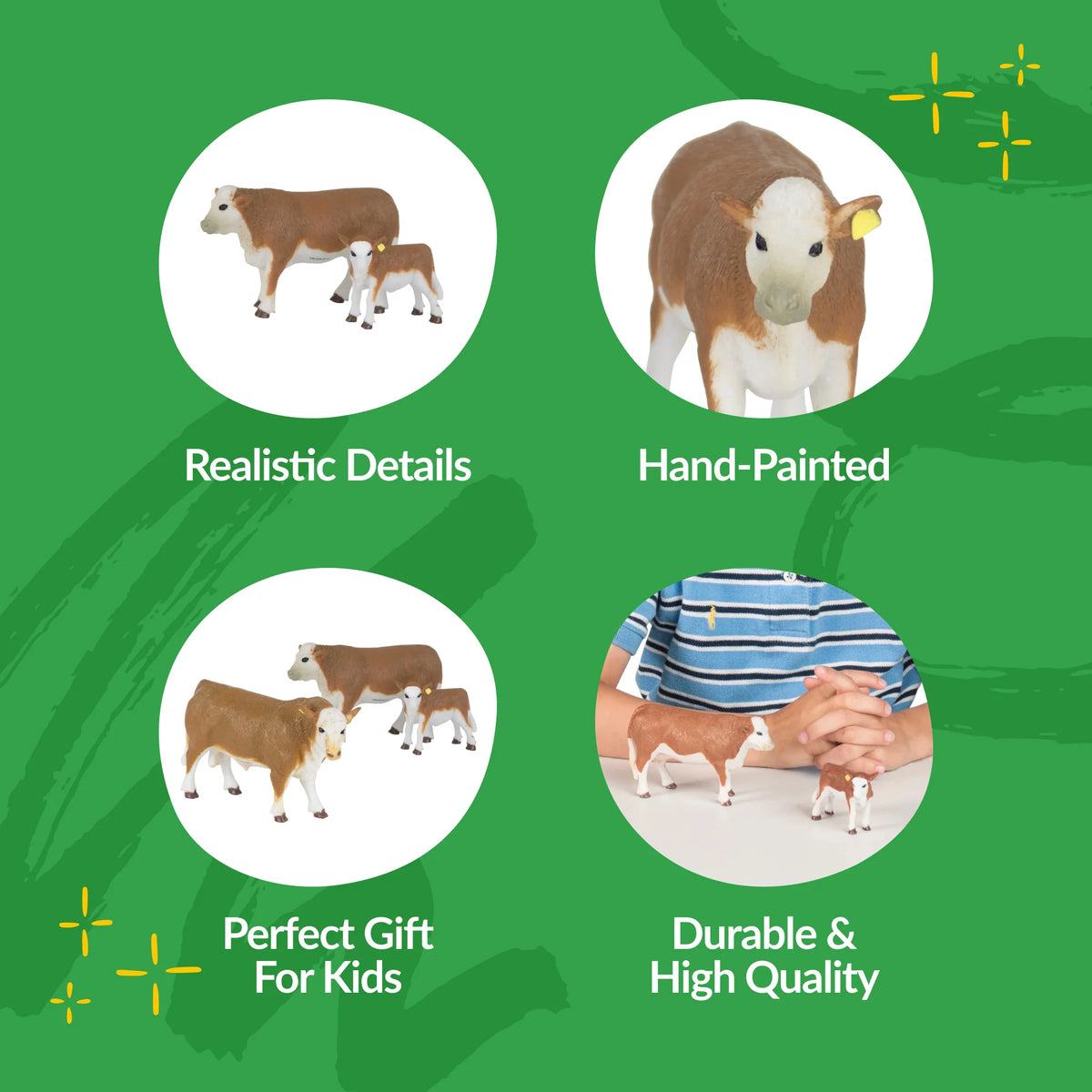 Hereford Cow & Calf Set