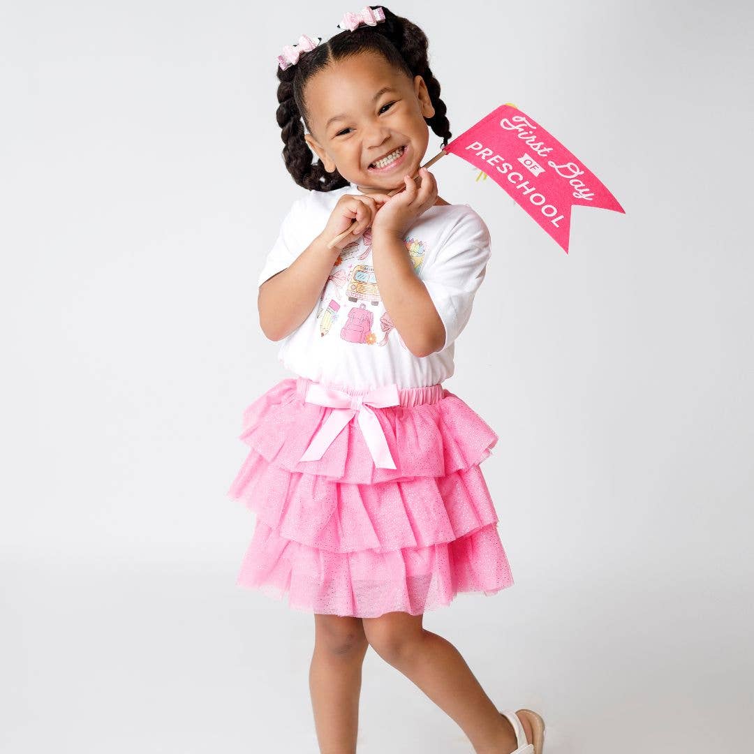 Raspberry Bow Tutu
