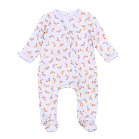 Petit Croissant Zip Footie