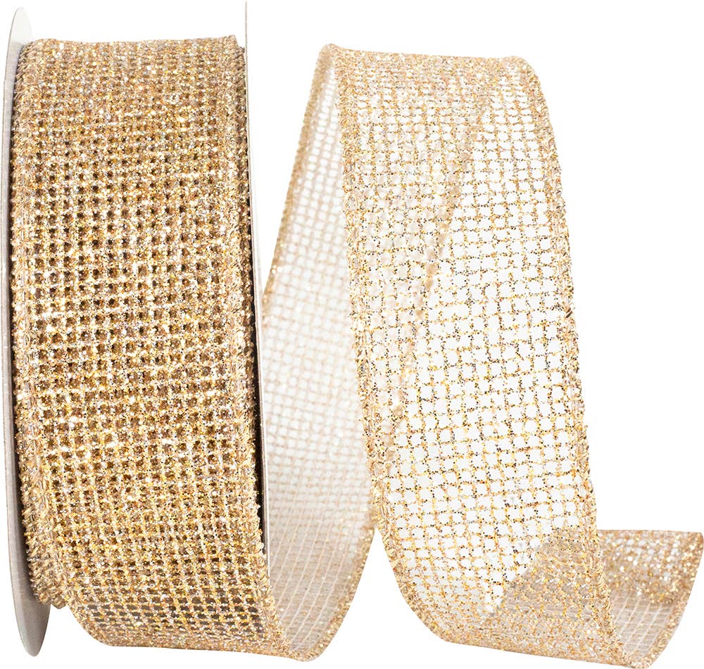 Mesh Glitter Metallic Wired