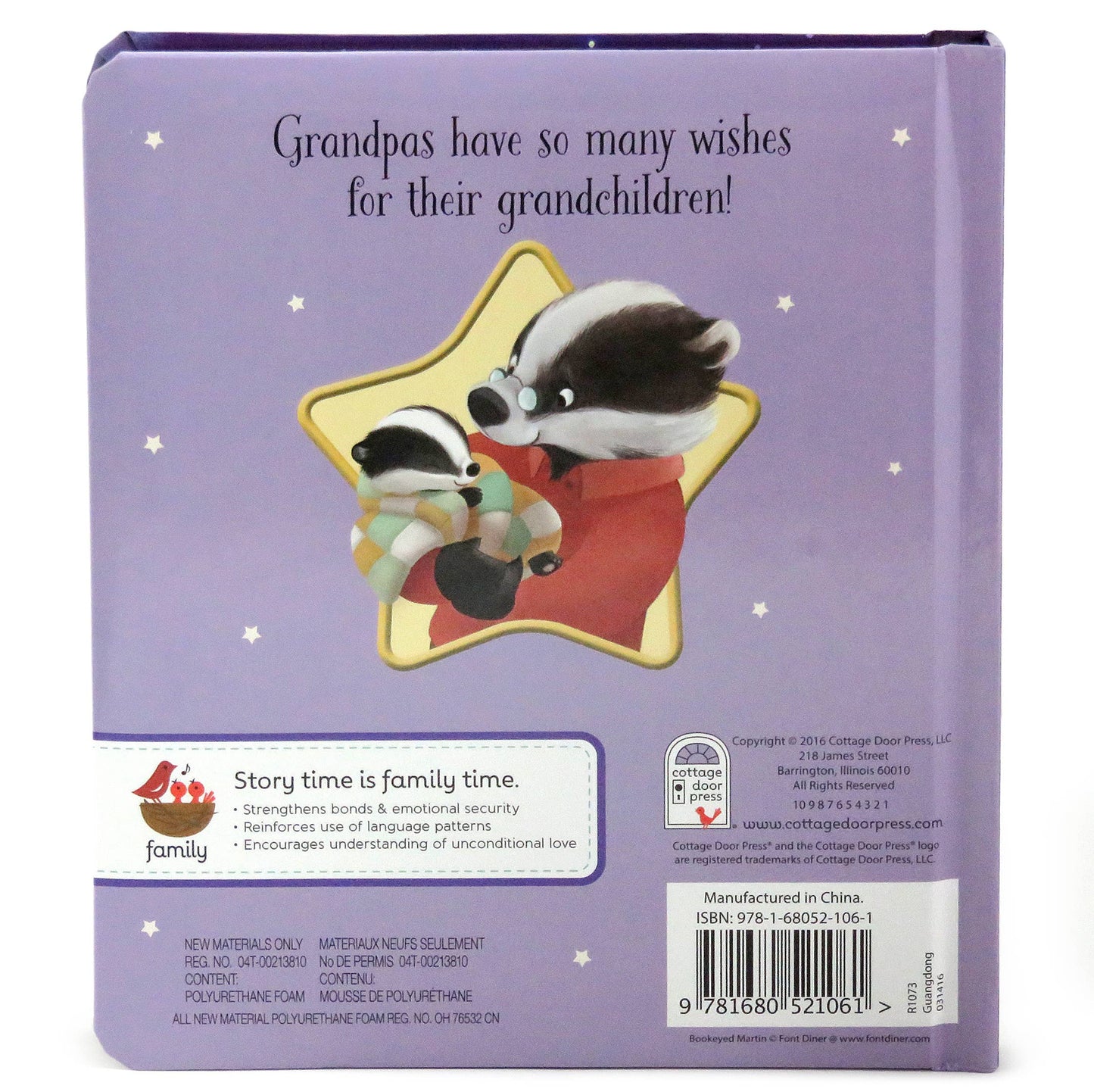 Grandpa's Wish List Keepsake Padded Book