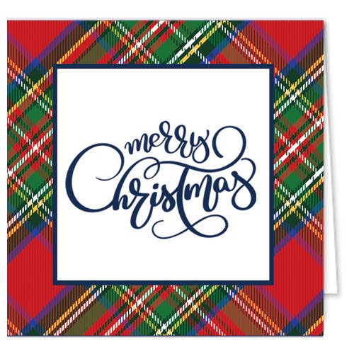 Gift Enclosure Cards Tartan Plaid