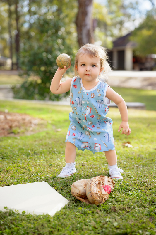 Baseball Organic Muslin Shortall