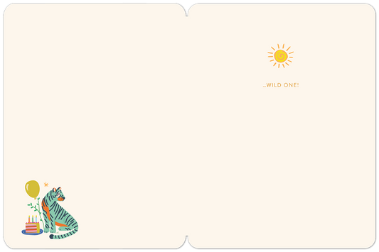 Patterned Animals Birthday Card