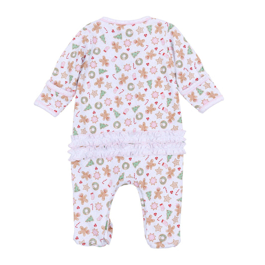 Frosted Wonderland Pink Ruffle Footie