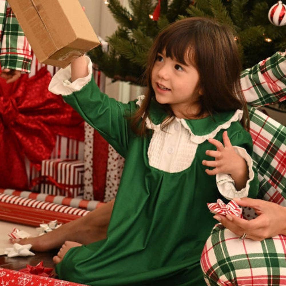 Emerald Green Long Pajamas Gown