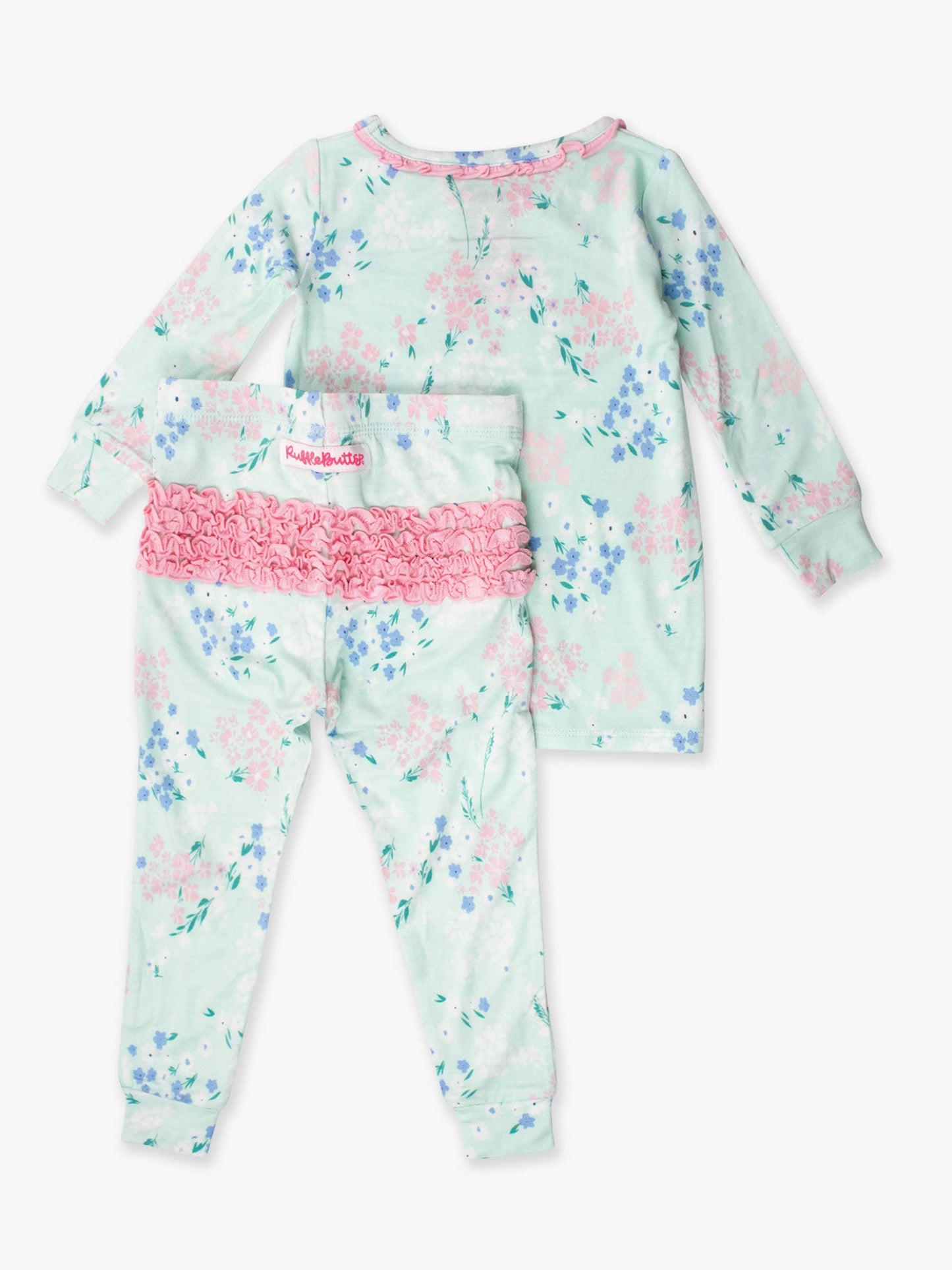 Mint Meadow Ruffle LS Bamboo PJ