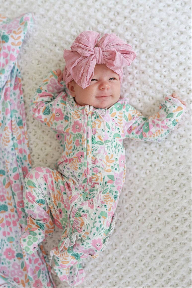 Willow's Whimsy Floral Footie