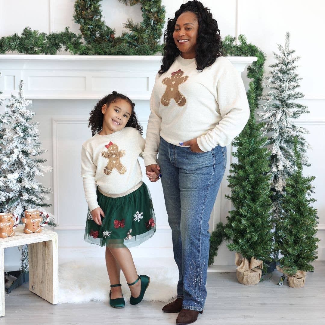 Gingerbread Sweatshirt Girls