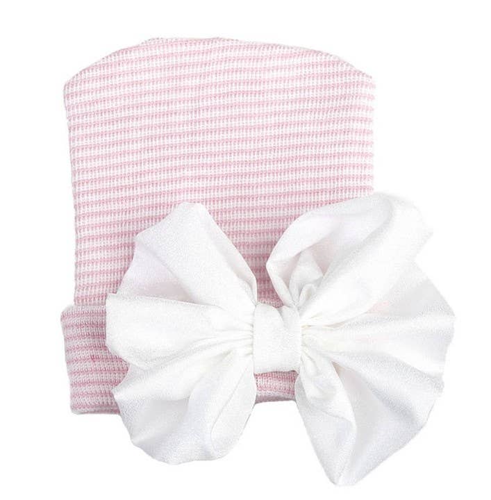 Newborn Hospital Hat Big Bow