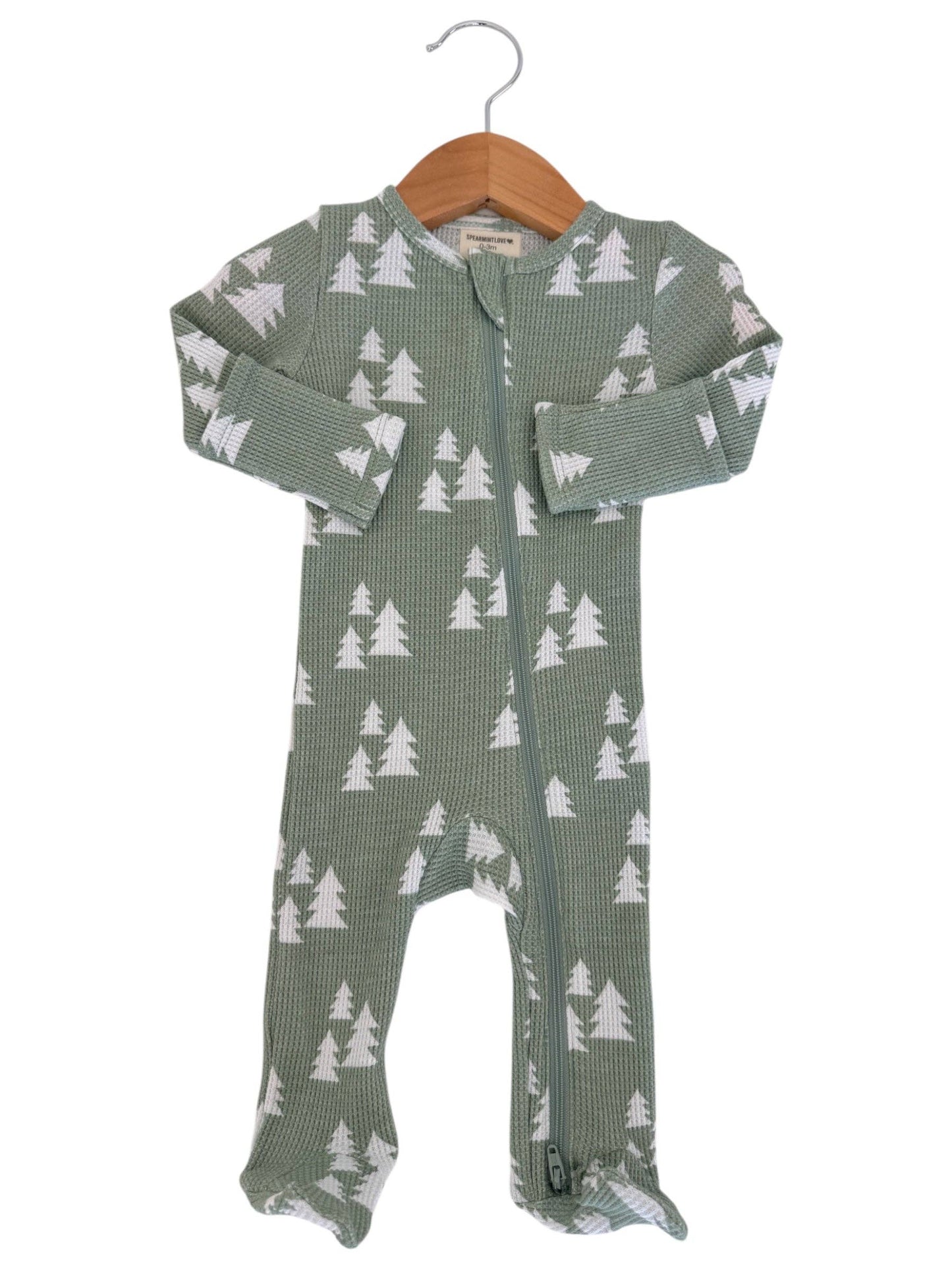 Organic Waffle 2-Way Zip Trees Footie