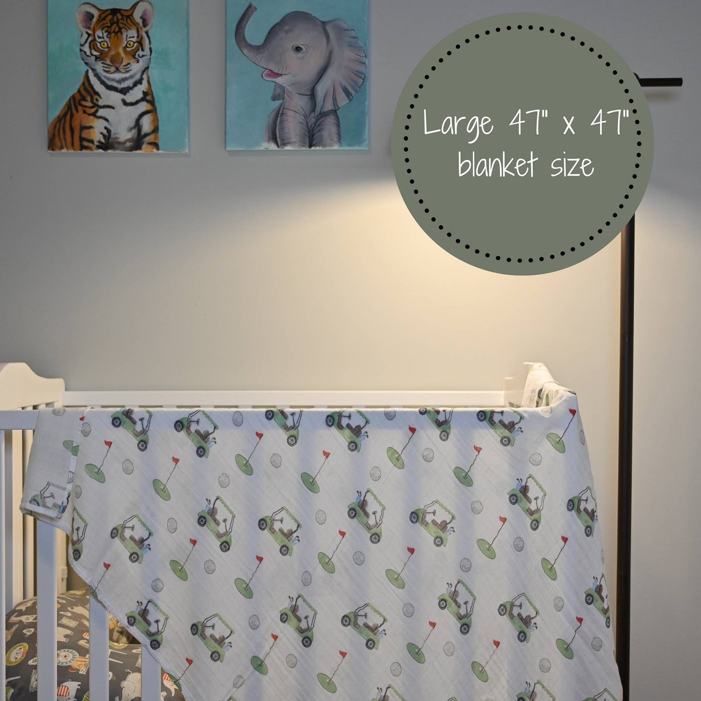 Golf Muslin Swaddle Blanket