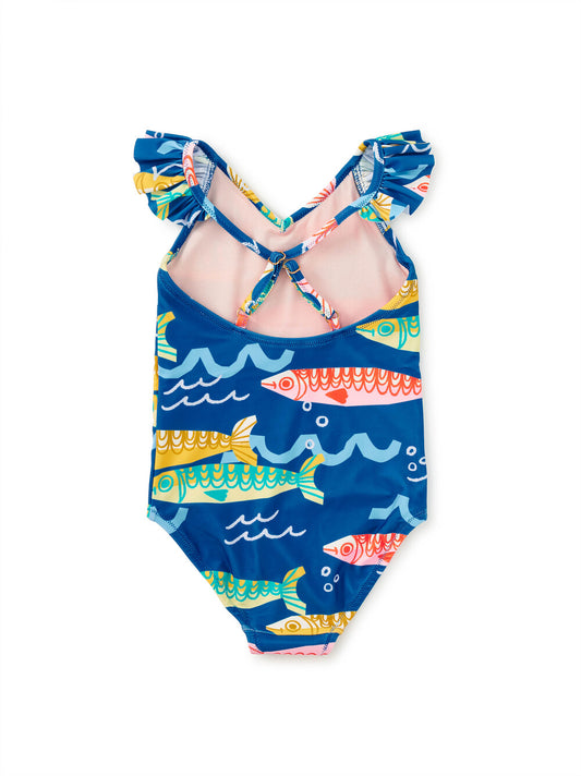 Fish Ruffle Swimsuit