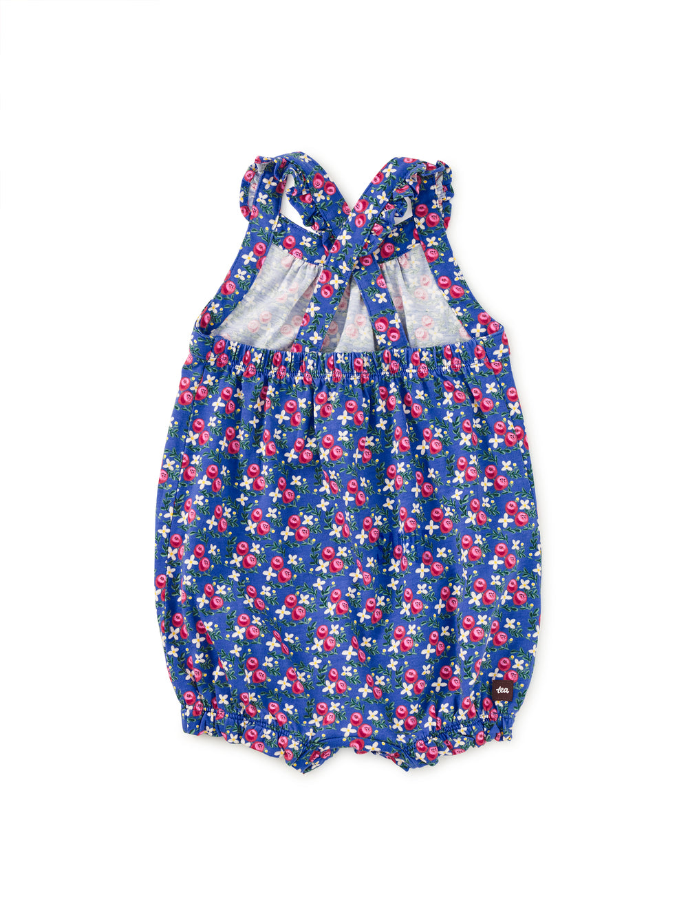Floral Cross-Back Infant Romper