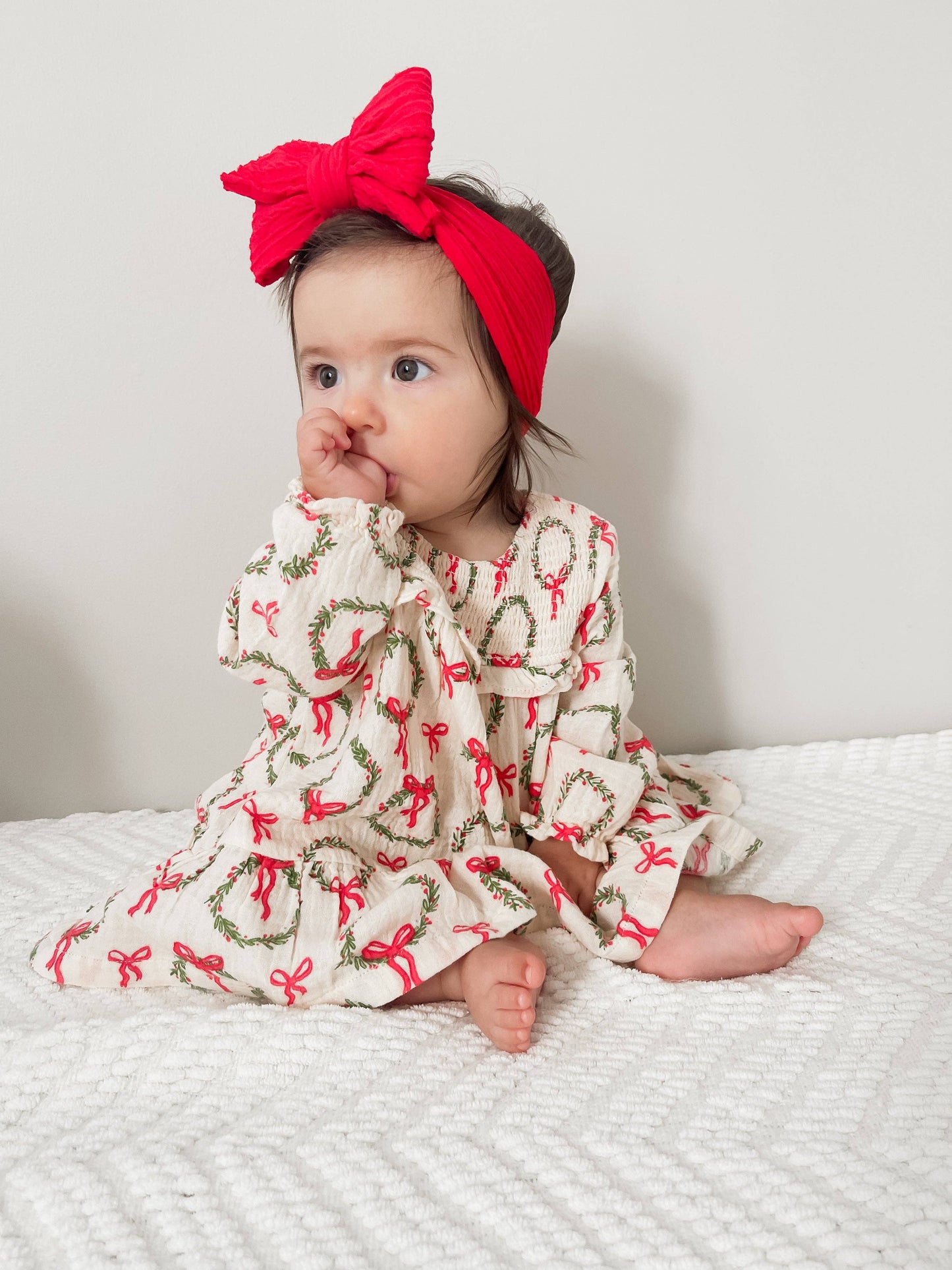 Smocked Ruffle Tiered Wreath Dress