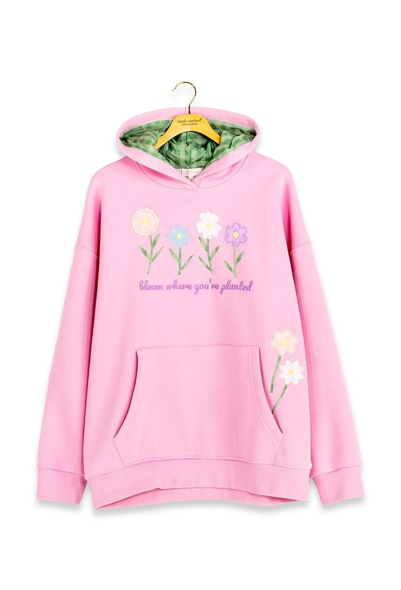 Youth Bloom Applique Hoodie