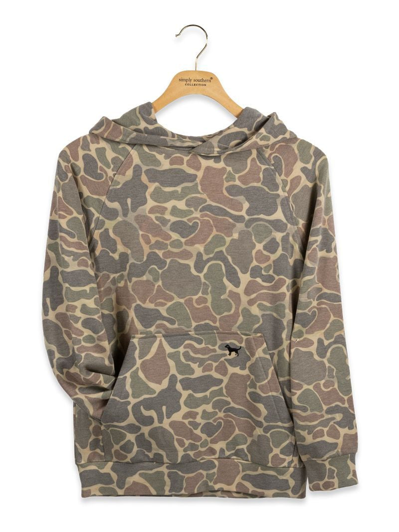 Youth Performance Hoodie in Camo